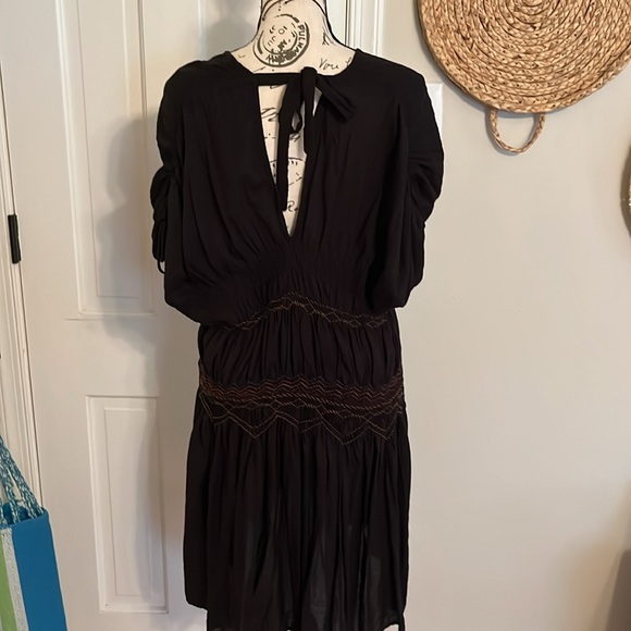 Free People Love on the Run Black Dress EUC - Picture 13 of 14